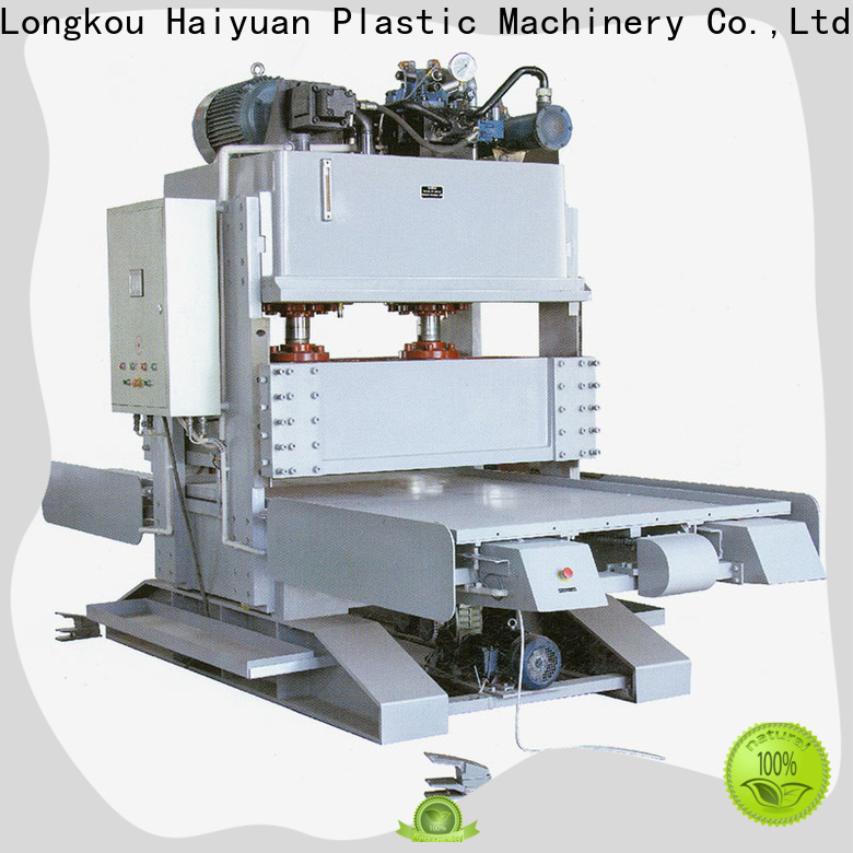 Haiyuan hydraulic epe foam sheet cutting machine manufacturers for fast food box