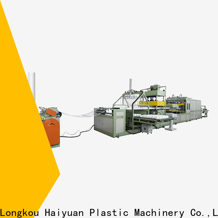Haiyuan machine thermocol plate machine price factory for fast food box