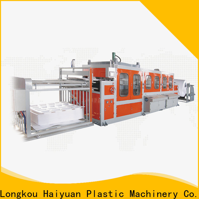 Haiyuan machine thermocol plate making machine company for take away food