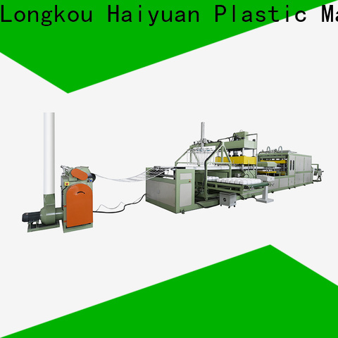 Haiyuan New foam absorbent tray making machine suppliers for food box